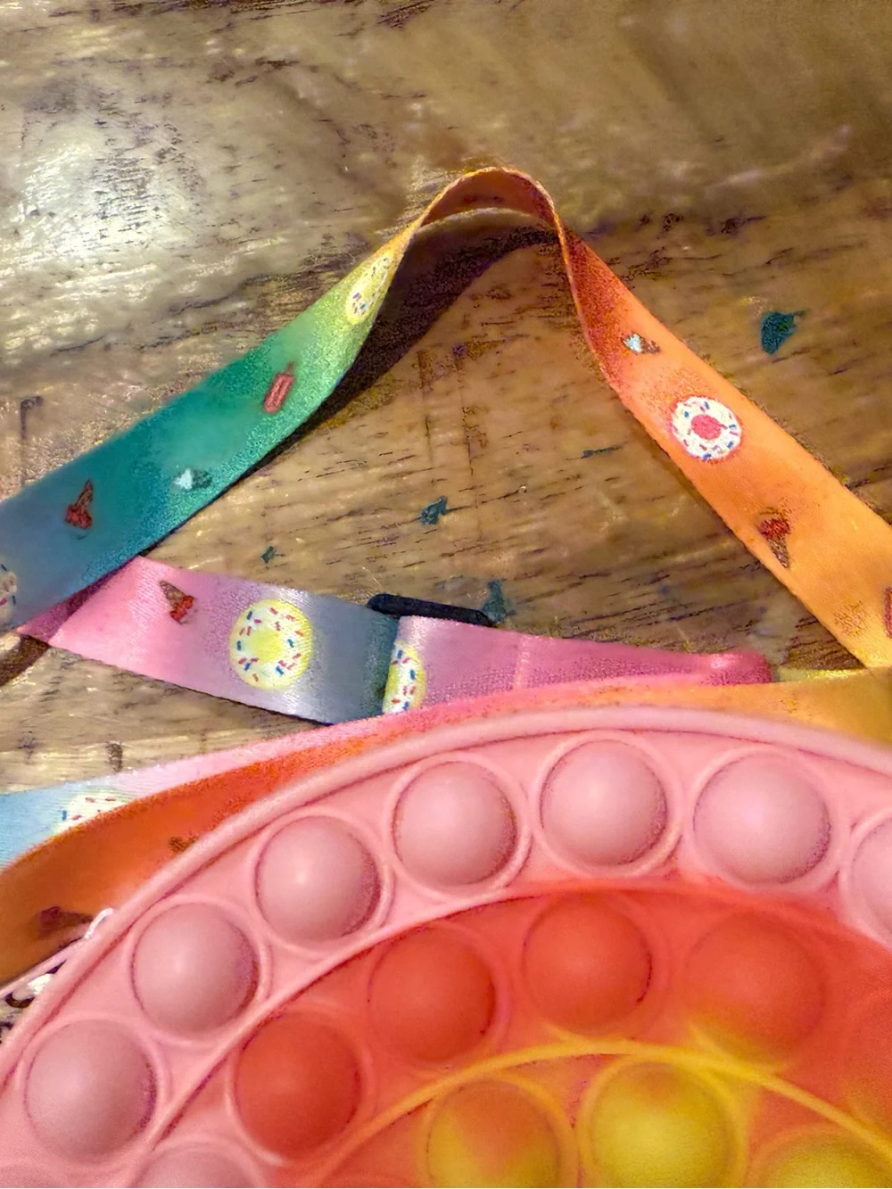 Rainbow Popit Fidgit Convertible Bag